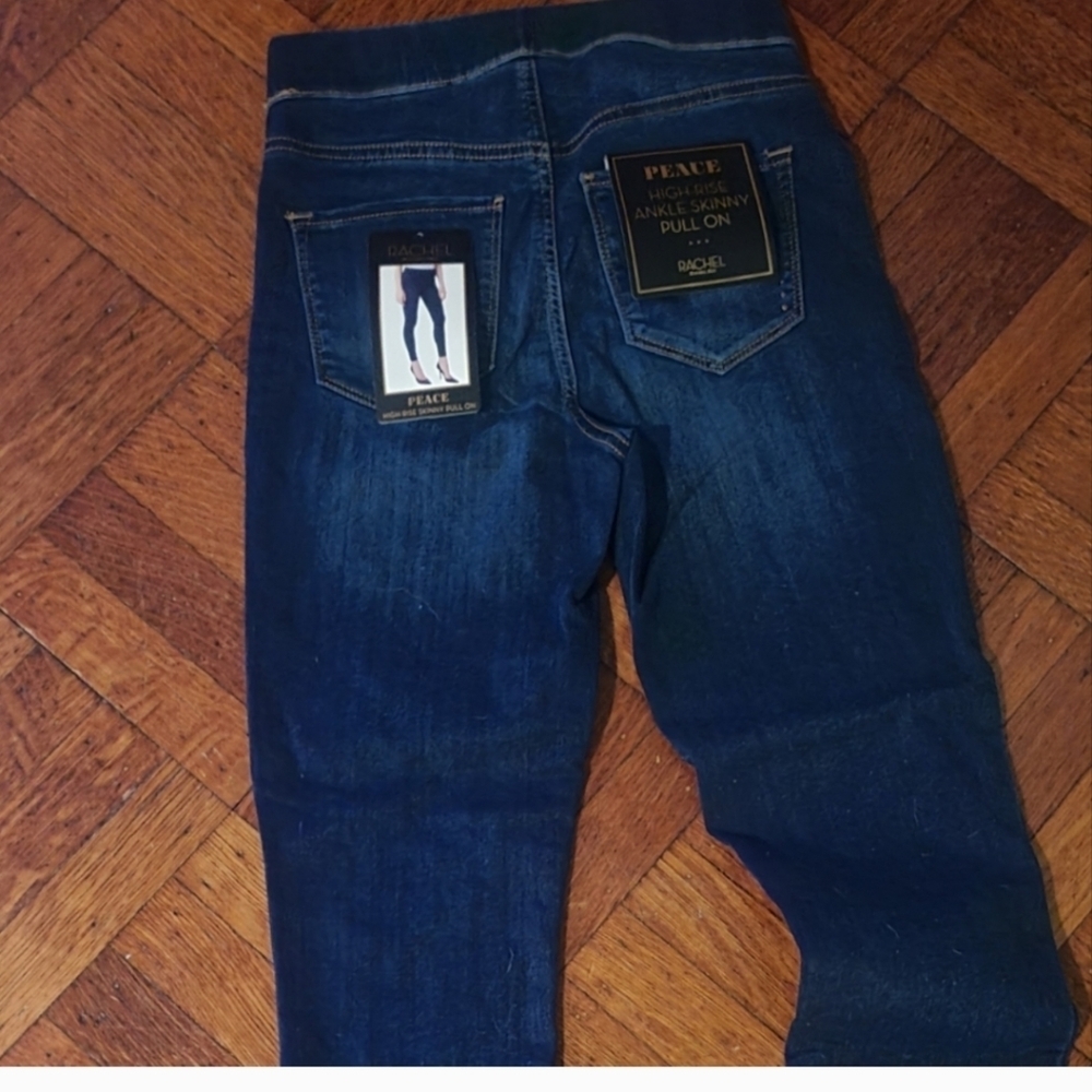 HP🔥🔥🔥🔥NWT Peace High Rise Ankle Skinny Jeans by Rachel sz 2/ 26 - Picture 4 of 12